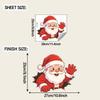Christmas Creative Hole-themed Santa Claus Bathroom and Toilet Decoration Stickers for The Bathroom and Toilet Area