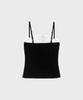 Alkialka Chiffon Ribbon Sleeveless (Black)