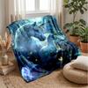 Mermaid and Unicorn Theme blanket Lightweight Warm Flannel Blanket Decorative Throw Blanket for Home Decoration