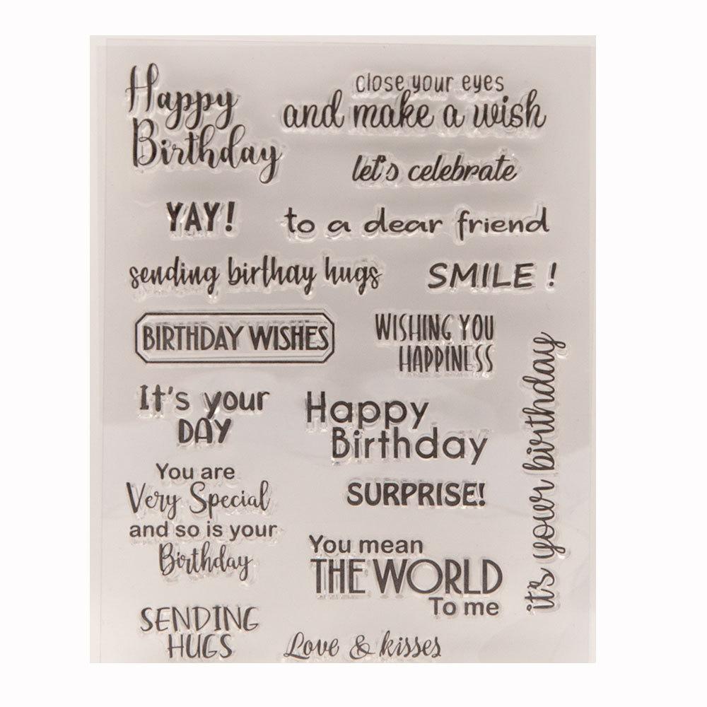 Clear Stamp for Card Making Rubber Stamp Transparent Silicone Stamps for Scrapbooking Photo Album Paper Decorations