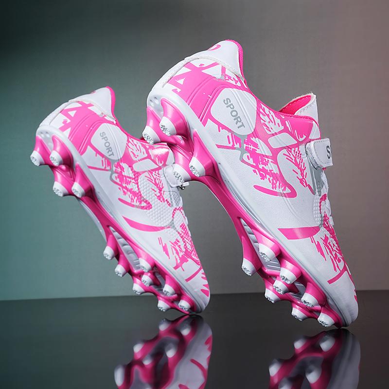 Football Shoes Chindren Soccer Shoes Kids Football Boots Boy Girls Professional Soccer Cleats Antiskid Chaussure Football TF/FG Outdoor Football Shoes