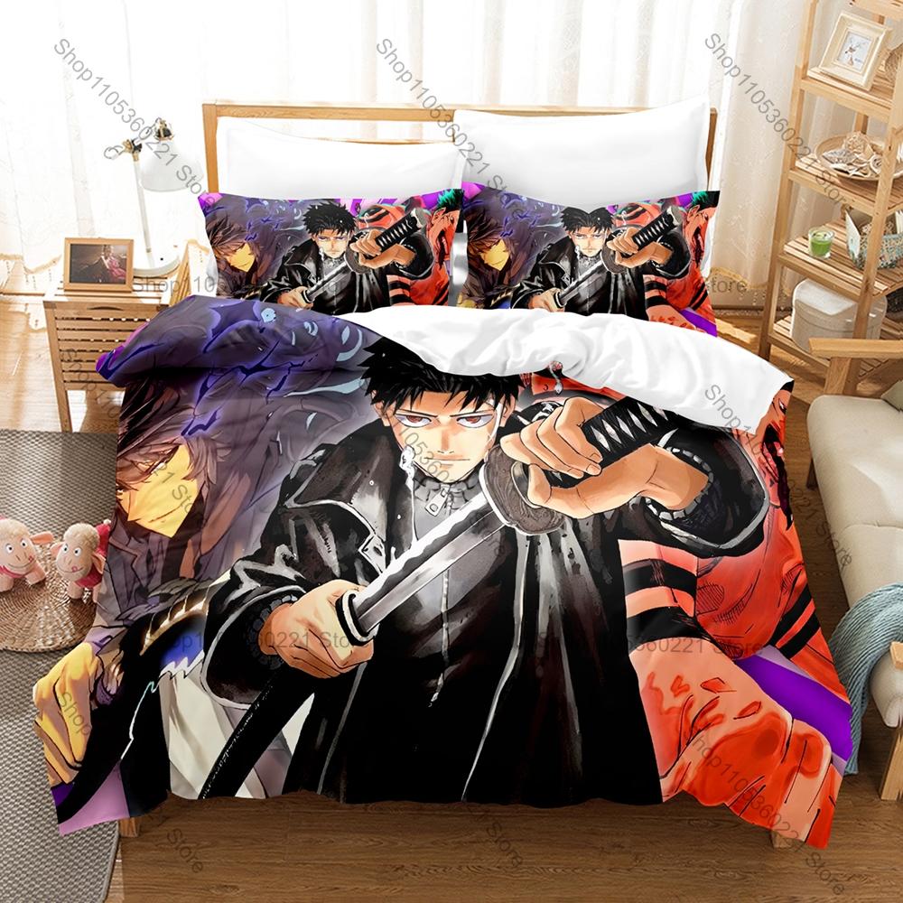 Kagurabachi Manga 3D Bedding Set Duvet Cover + 2 Pillowcases Polyester Bed Linen Multiple Sizes For Fans Bedroom Home Decor Gift