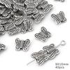 10-50 stk Legering Hjerte Butterfly Anheng Charms Shell Leaves Perler For DIY Armbånd Å gjøre smykker Funn