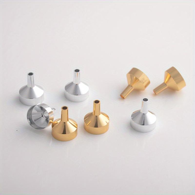 1 Stück/2 Stück/4 Stück Trichter, Mini-Trichter, Öltrichter, Flüssigkeitstrichter, multifunktionaler Öltrichter, Metalltrichter, hitzebeständiger Öltrichter für Milch, Wein,