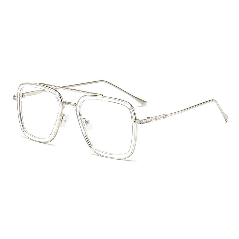 Stylish Men's Square Frame Sunglasses Inspired by Iron Man and Spider-Man - Trendy European and American Design, Large Frame