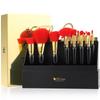 DUcare Makeup Makeup Brush Set of Storage Case Makeup High Quality Fiber Makeup Eye Shadow Cheek Face Black Brush, 12, Included, Brush, Bristle,