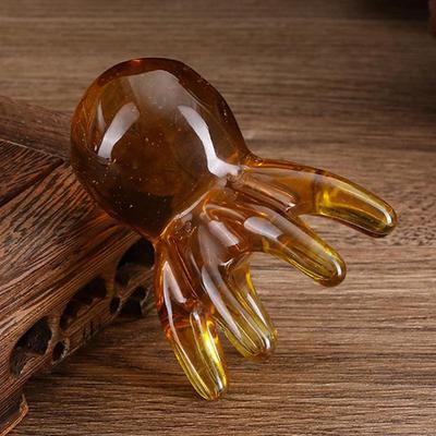 Spa Quality Home Travel Use Ergonomic Octopus Head Resin Gua Sha Massager Portable Face Body Scalp Pressure Point Tool