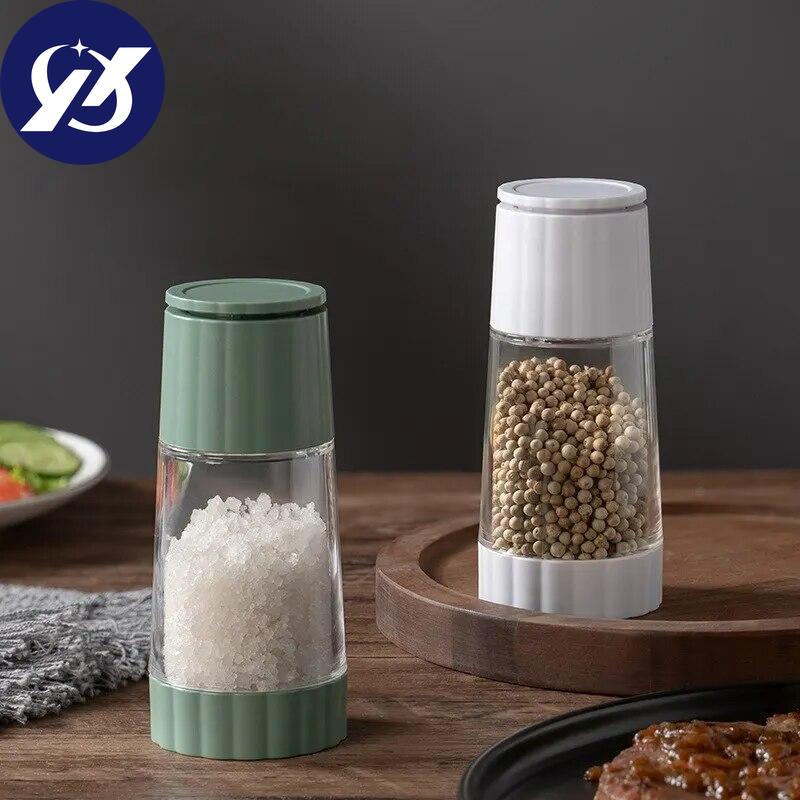 Husholdnings pepperkvern manuell havsalt pepper krydderflaske Kvern glass krydderflaske 1 stk.