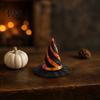 Spiral Witch Hat 3D Printed Passthrough Fidget Toy, Halloween Spooky Party Supplies Sensory Stress Relief Toy for Kids Adults, Favors Festive