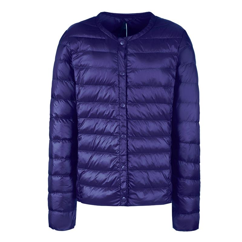 Winter Frauen Ultra Licht Weiße Ente Unten Jacke Kurze Dünne Beiläufige Warme