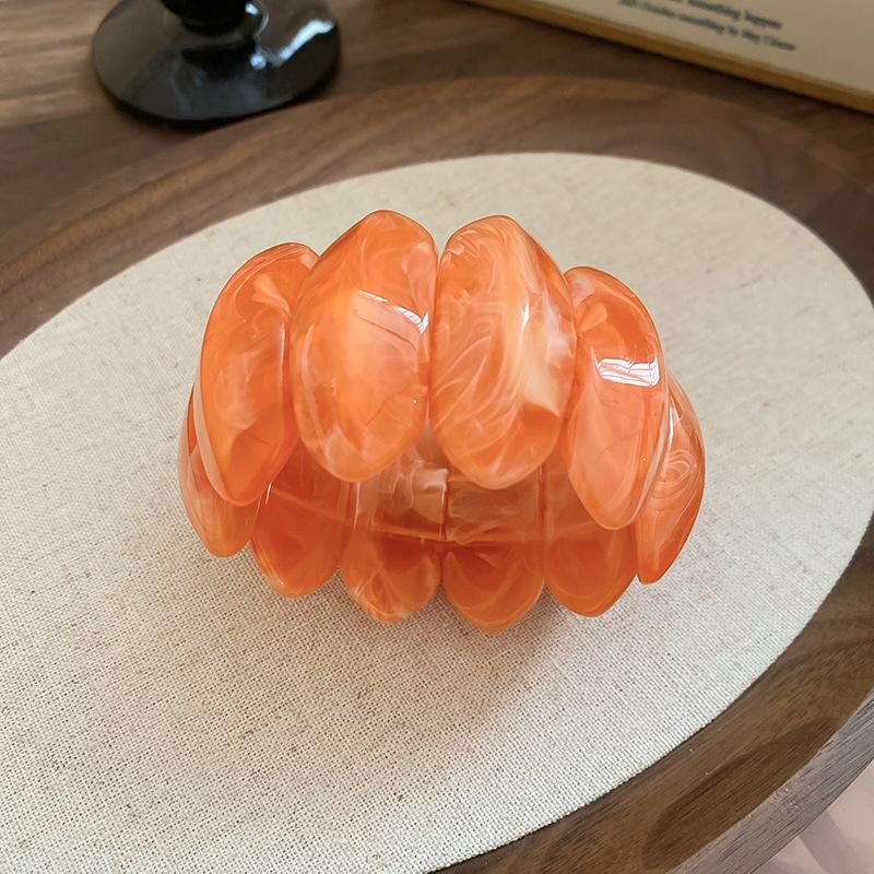 European and American color geometric resin bracelet, summer fresh and versatile bracelet, fashionable personalized simple jewelry