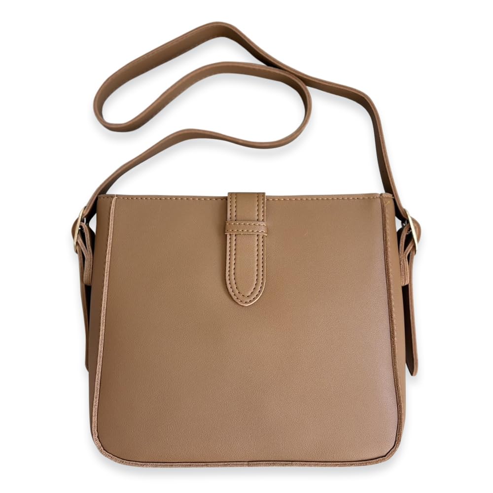

Square shoulder shoulder crossbody PU 3 brown [TRAD VALEN] bag, lightweight, bag, bag, simple, women s bag, leather, colors, black, camel,