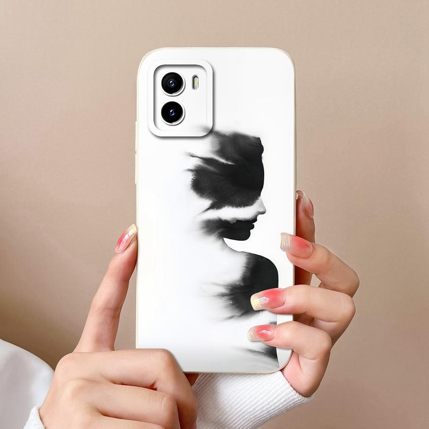 Pro Vivo Y01 Y02 Y02t Y03t Y16 Y17 Y18 Pouzdro na telefon Krásný Malý Květinový Vzor Silikonový Měkký Kryt Ochranná Fólie na Displej Kryt proti Pádu Pro Kryty Vivo