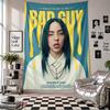 Wandbehang Billie Eilish Kunst Hängendes Tuch Dekorative Hintergrundabdeckung für Raumdekoration