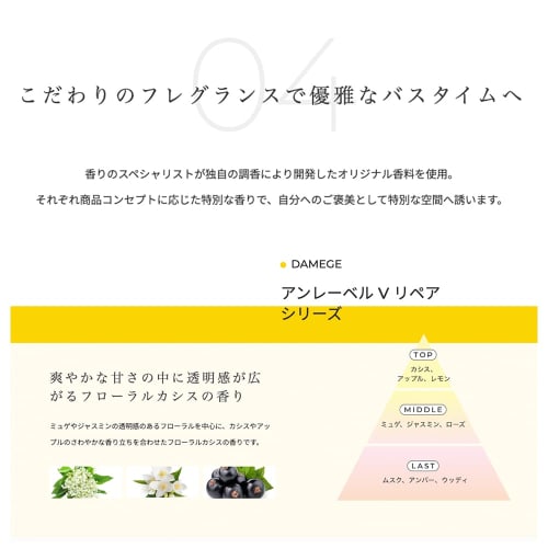 unlabel unlabel Labo V Repair Hair Treatment (Refill) 310mL Made in Japan Hair Care Vitamin C Derivative Serum Treatment Intensive Care Moisturizing D