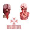 Bw Gy-a019 Long Tongue Monster Latex Bald Tyrant Headgear Halloween Horror Mask