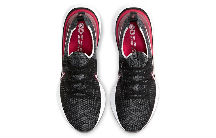 Nike React Infinity Run Flyknit Black University Red CD4371-014