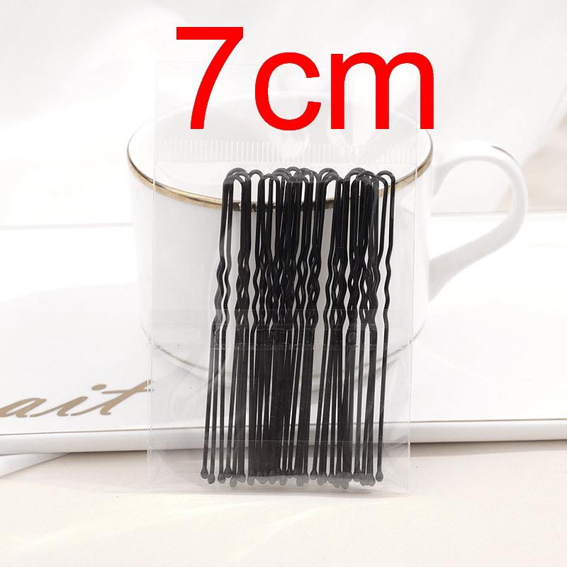 1 Pack 5cm 6cm 7cm 8cm Hair Pins Grips Waved Black Pins Alloy Metal Hair Grips Support