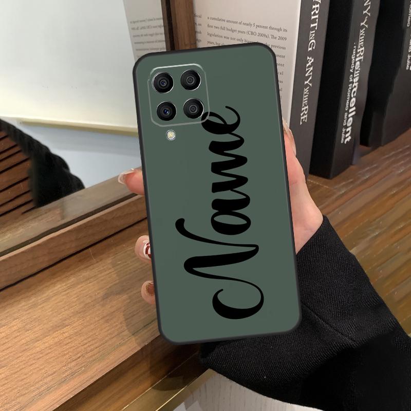 

Шалфейно-зеленый Персонализированный чехол для телефона Samsung Galaxy M13 M23 M33 M53 M21 M31 M51 M30s M20 M12 M32 M52 M14 M34 M54 Samsung M52 5G