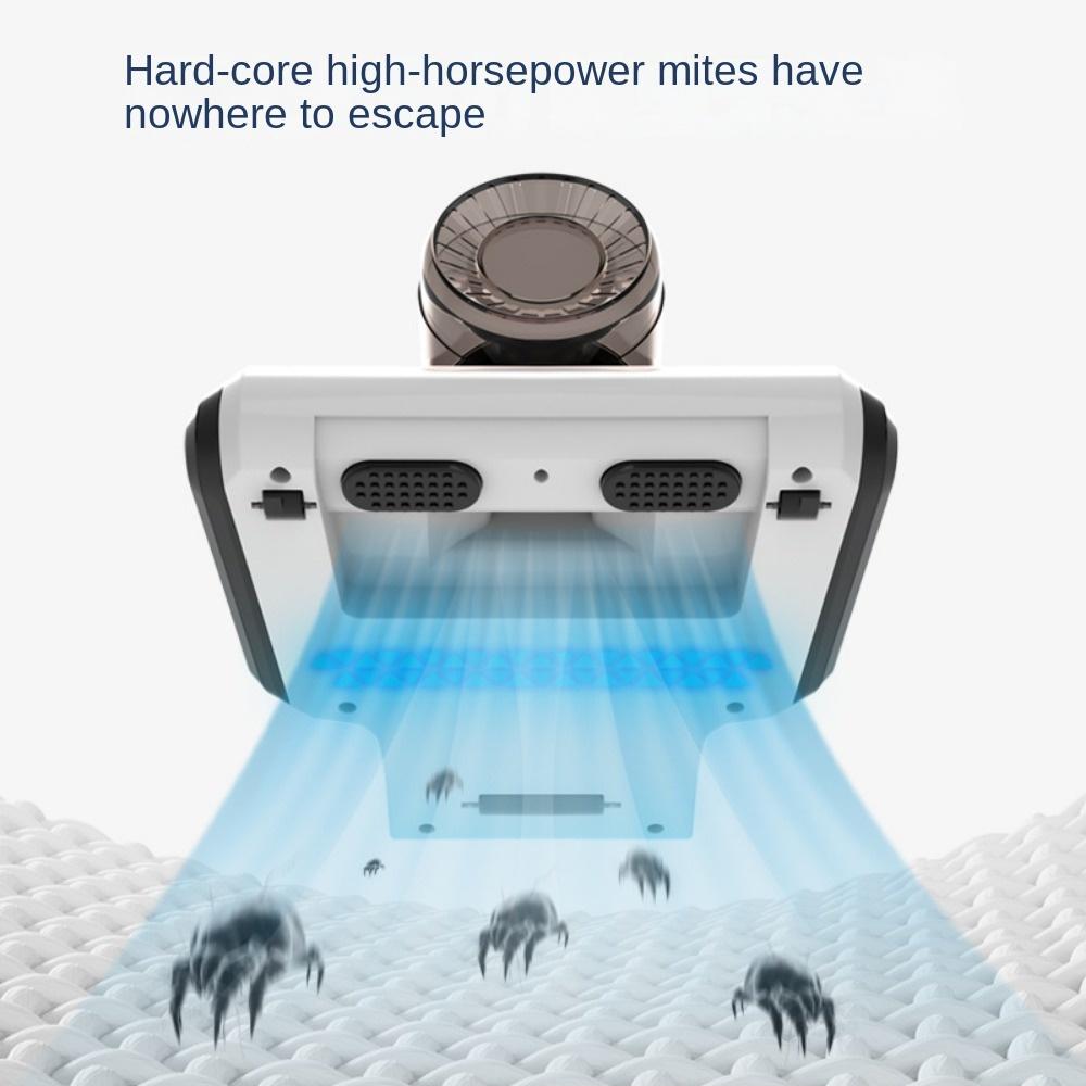 Household Wireless Mite Remover Handheld Bed Vacuum Cleaner Charging Dust Removal Hair Suction Blue Light Mite Remover