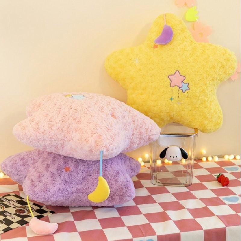 Cozy Moon And Star Plush Doll For Girls Hypoallergenic Stuffed Animal Soft Toy