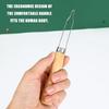 Portable Wood Buttonhole Helper For Quick Clothing Repair And Handmade Projects