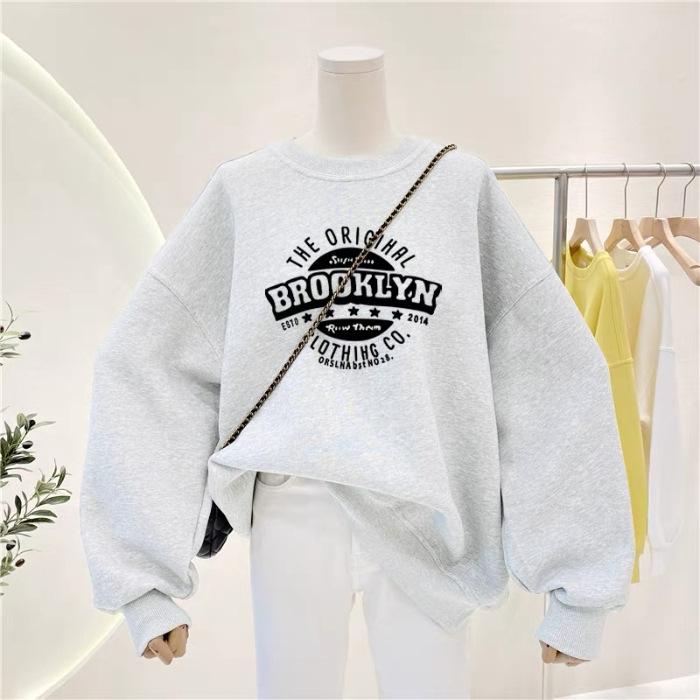 Women's Fashion Casual Spring Autumn Long Sleeve O-Neck Blouses & Shirts