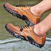 Men's Mesh Summer Casual Hiking Soft Soled River Tracing Water Sports Breathable Anti Slip Flat Bottomed Beach Walking Shoes
