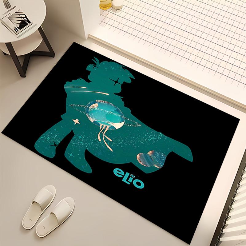1pc Elio Ooooo & Glordon1 Print Area Rug - Soft, Washable Non-Slip Indoor Mat, Living Room, Home Office Decorative Rug,Office Decorative