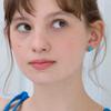 Blue Mini Heart Earrings
