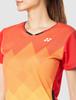 Yonex Short Sleeve Game Sunset Red Size S Women's Shirt, (496),