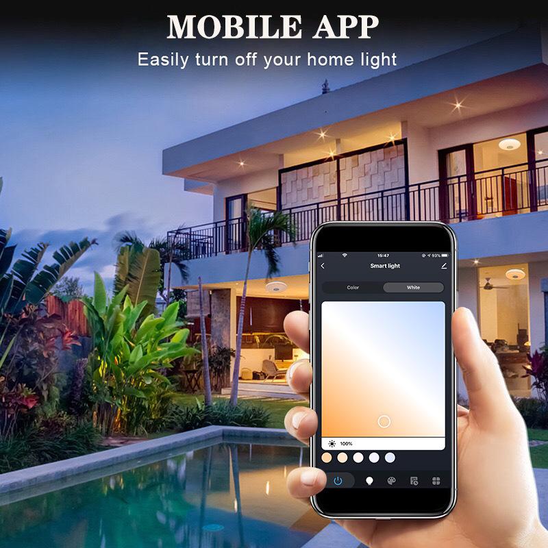 Doodle APP Intelligent Control Remote WiFi Modern Simple Bluetooth Music Bedroom Light LED Ceiling Light