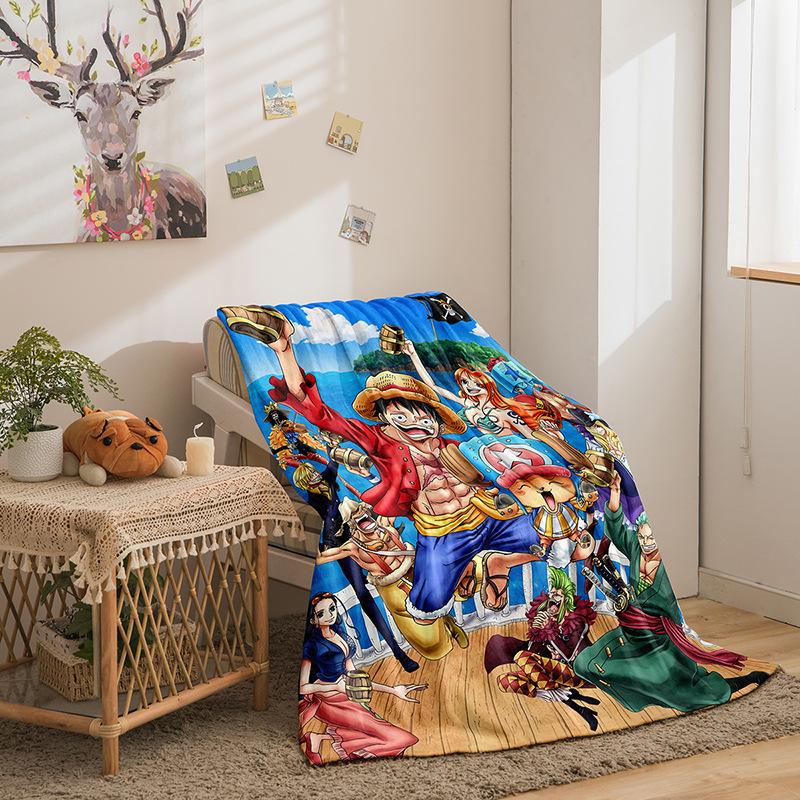 Flannel Fleece Blanket 3D Printed Sofa Blanket Thickened Blanket