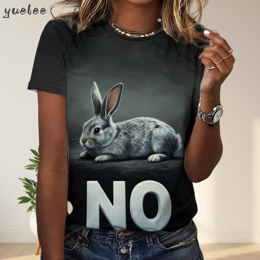 

3D Tiger Print loose fitting women s summer casual women s fashionable outdoor new street women s short sleeved top 5XL