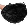 PVC Thicken Baseball Glove Training Competition Gloves for Adults Children(Black 12.5inch)