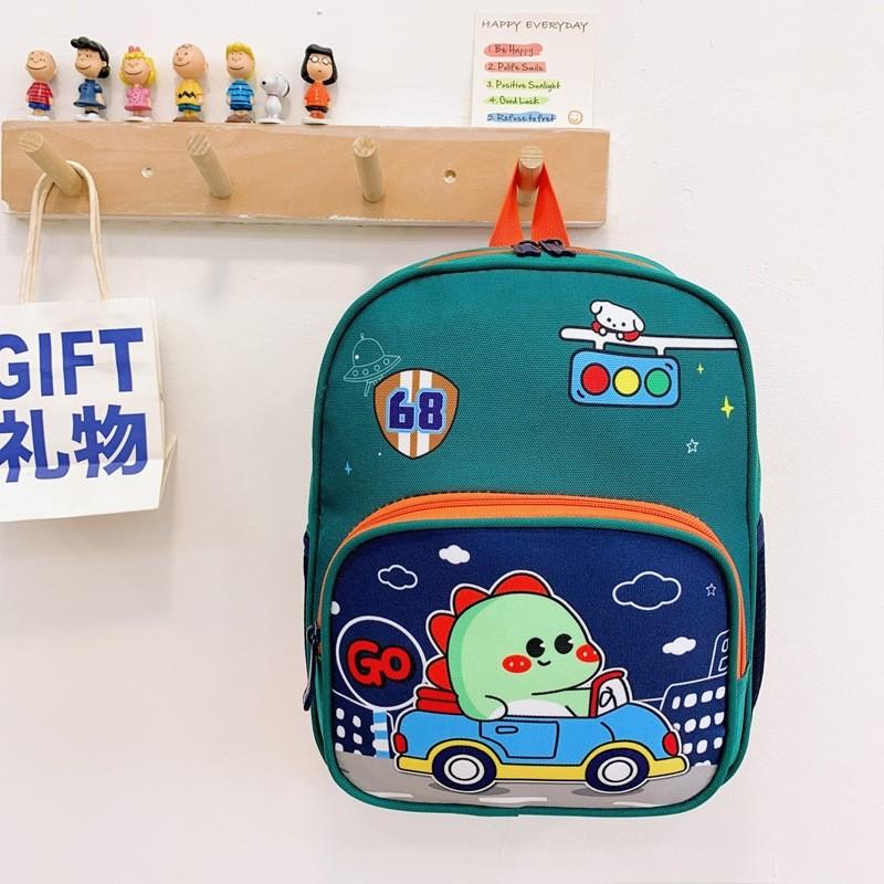 Adorable Unisex Kindergarten Backpack For Boys And Girls With Charming Unicorn And Tiger Designs зелёный