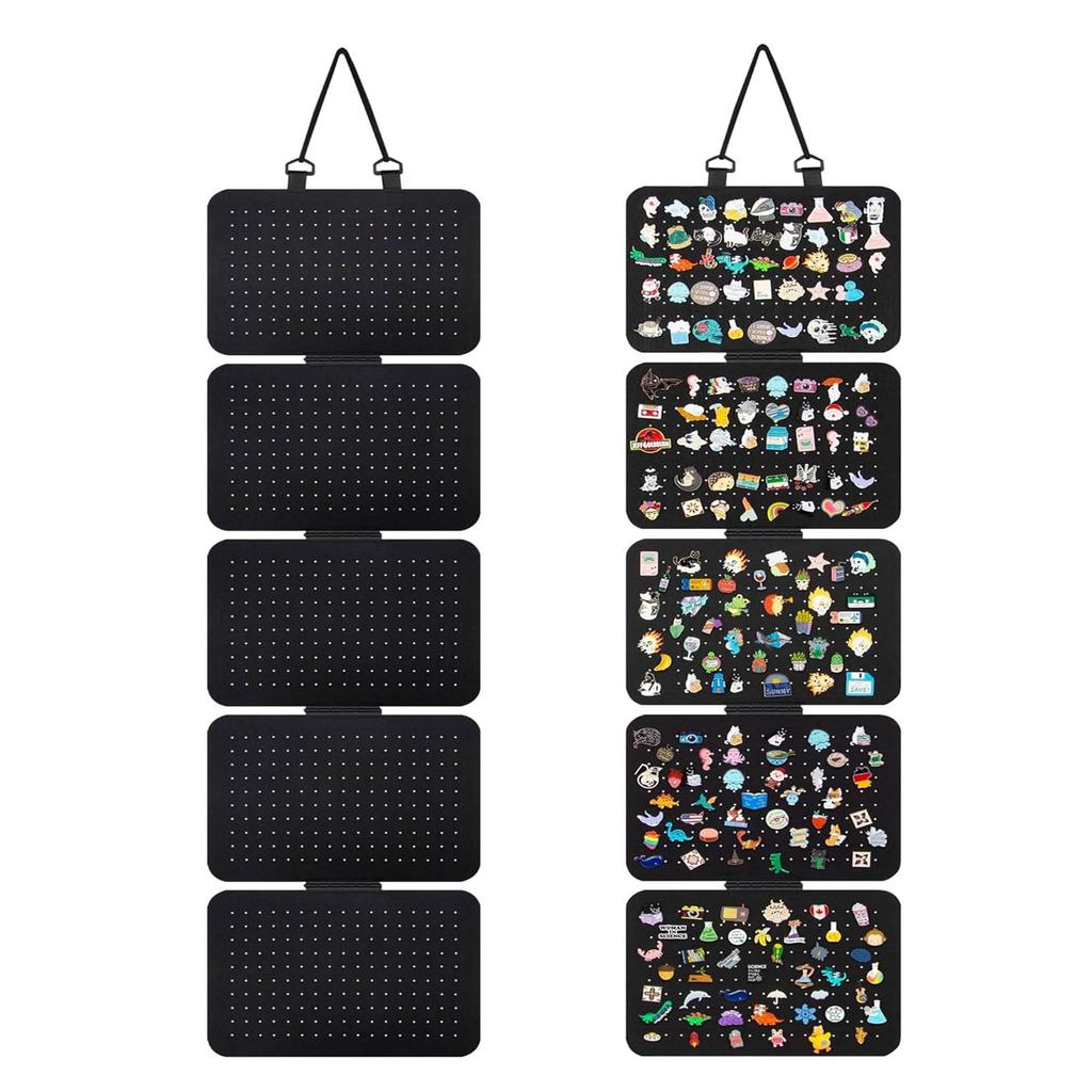 Hanging Enamel Lapel Pin Display Panels Felt Badge Button Brooch Storage Holder Jewelry Necklace Display Stand Earring Organizer