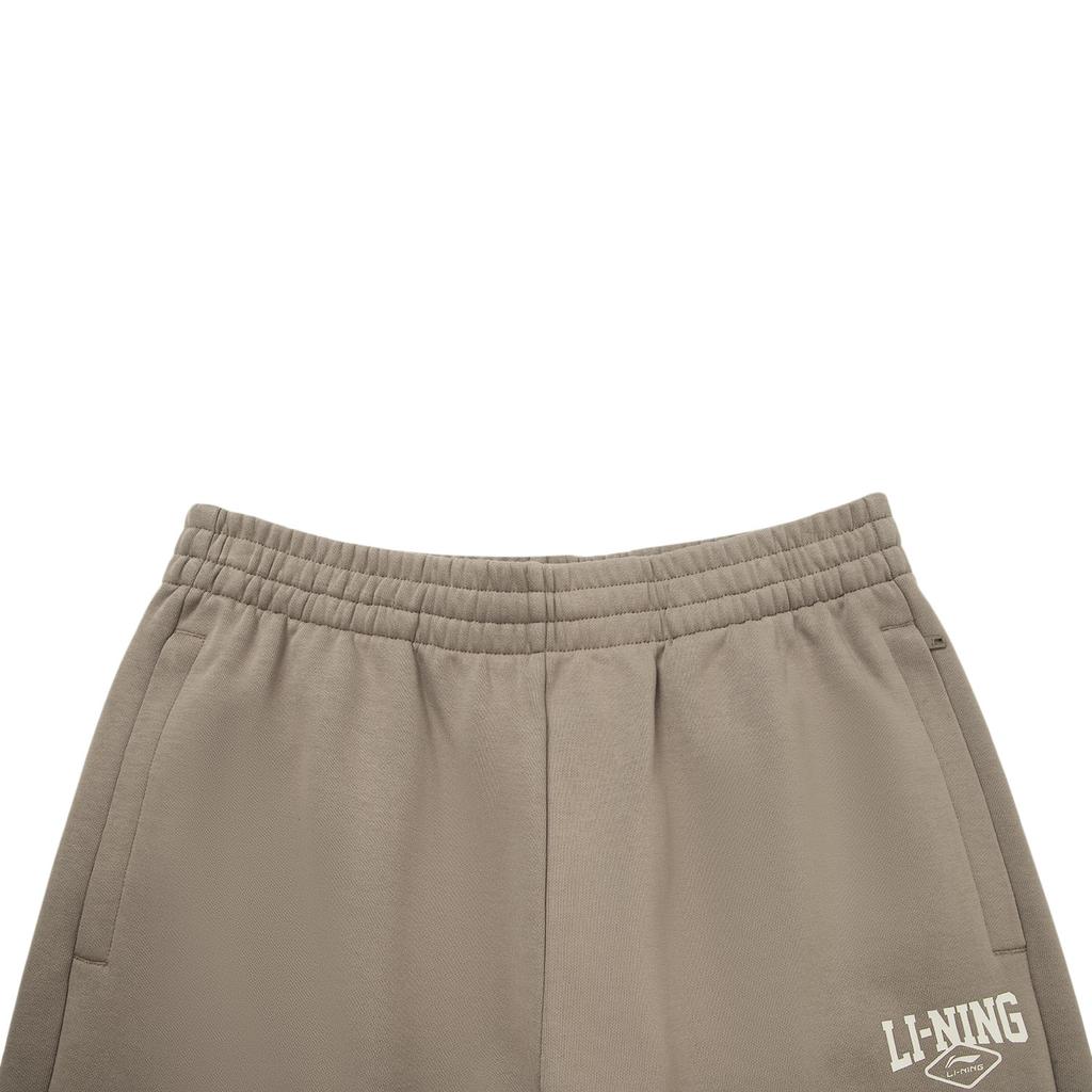 Li Ning Sports Lifestyle Series Fleece Comfortable Thick Versatile Loose Fit Jogger Pants Men bottoms AKLV953-6