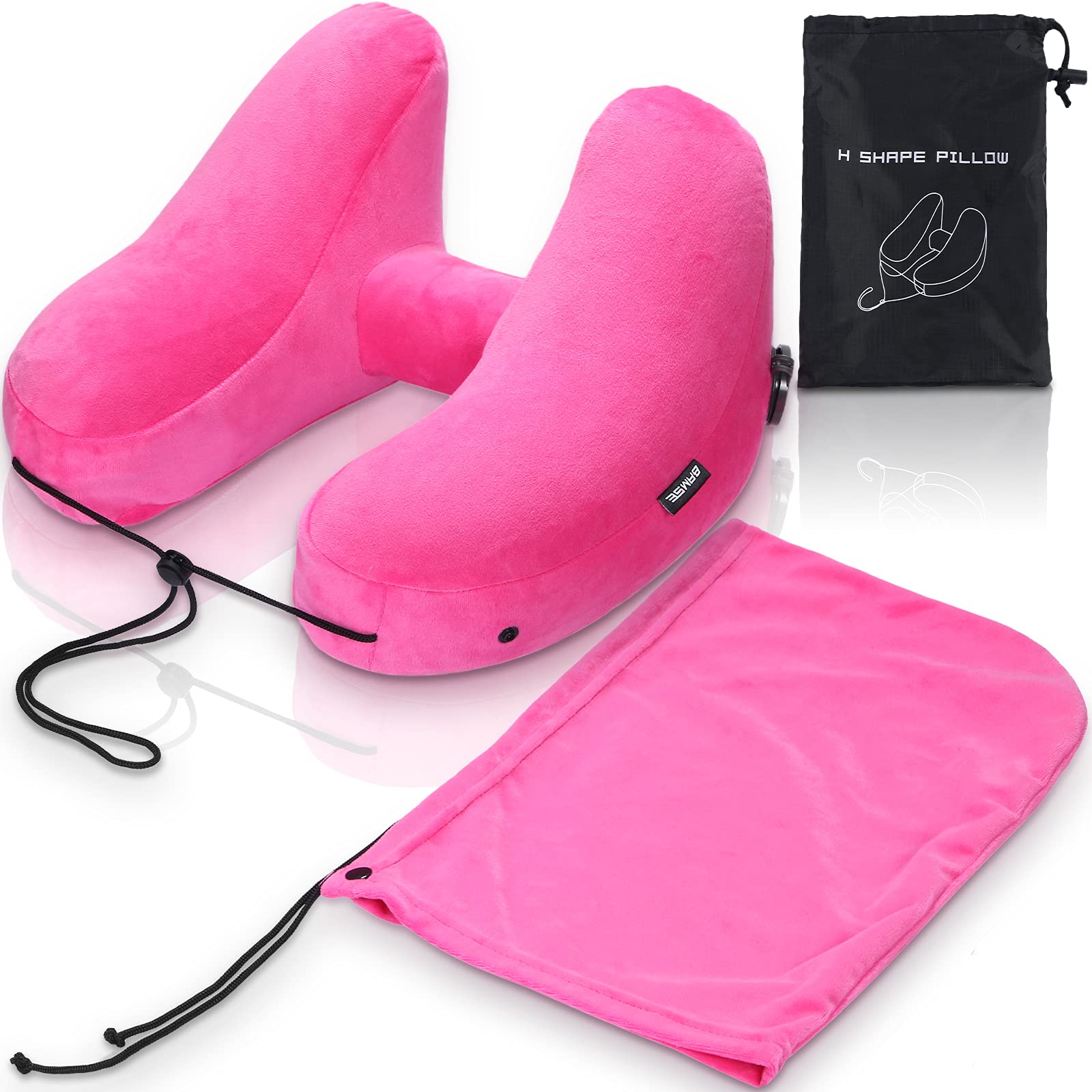 

BAMSE Neck H Neck Portable Business Express Nap Pillow Подушка, Форма, Подушка, Подушка, Путешествие, Поездка, Самолет, Автобус, Синкансэн, Стол, Сон, (розовый)