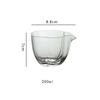 200ml Haitang High Borosilicate Glass Tea Pitcher Fair Mug Heat resistant Chahai Tea Cup Tea Dispenser Kungfu Tea Set Teaware