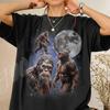 Vintage Bigfoot Shirt, Sasquatch Moon Tee, Retro Cryptid Apparel, Cosmic Animal Tshirt, Nature Lover Gift, Mystic Wildlife Clothing