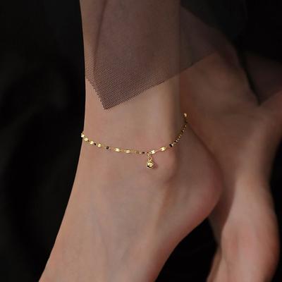 Minimalist Silver Color Anklet Bracelet On The Leg Fashion Beads Girls Anklets Barefoot For Women Leg Chain Beach Foot Jewel