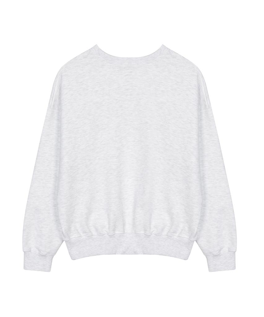 Nigaennikol Butterfly Signature Sweatshirt_Melange Silver