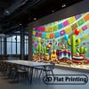 2D Flat Banner - 1 Piece Mexican Festival Celebration Polyester Background Fabric Photo Background Wall Decoration