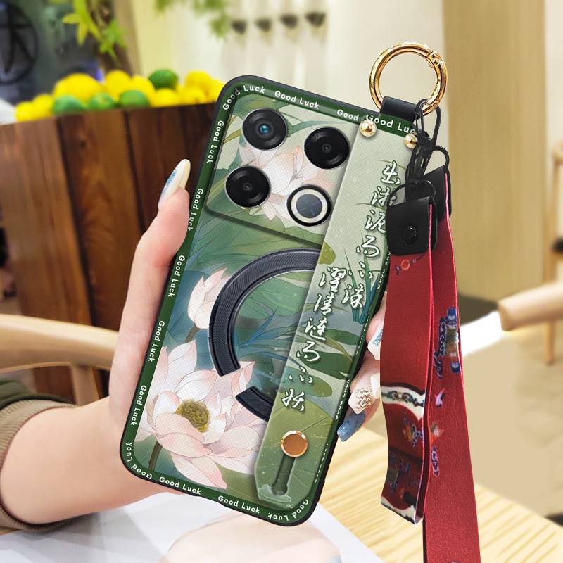 Protective Anti-knock Phone Case For infinix GT 20 Pro/X6871 Anti-dust Dirt-resistant Fashion Shockproof Wrist Strap