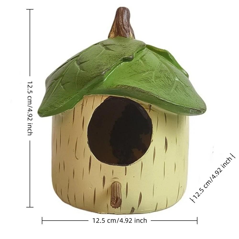 Weatherproof Hanging Leaf Bird House Waterproof Bird Shelter Creative Wild Birds Habitat Courtyard