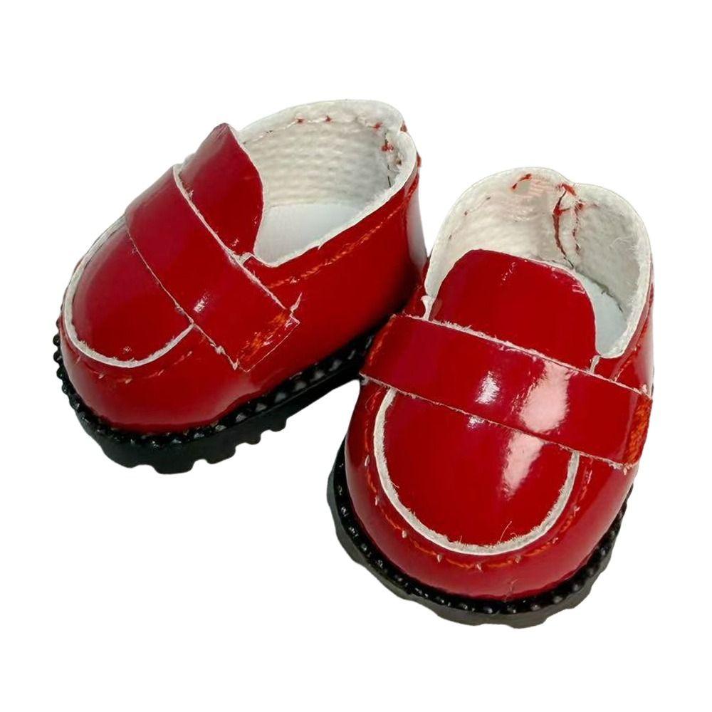 Leather Material Doll Leather Shoes 3.5cm Size Mini Doll Shoes Mini Doll Doll Boots OB27 Doll