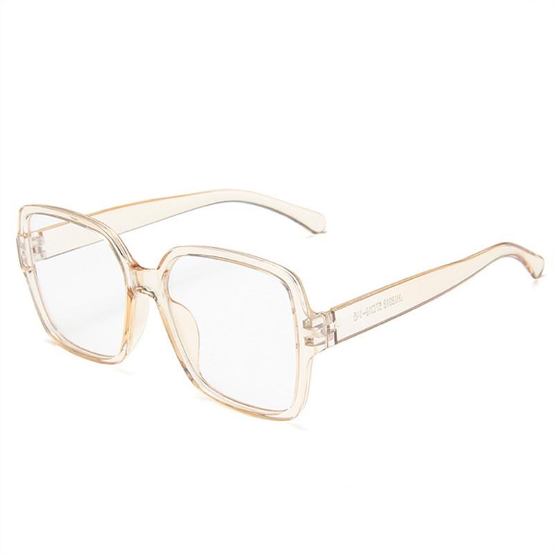 

JYL TS Square Glasses Unisex Blue Light Blocking Big Frame 18018 A-5194
