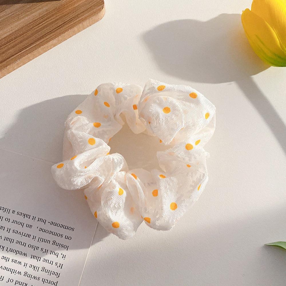 Cotton Floral Scrunchies Rubber Hair Accessories Fashion Elastic Hair Rubber Band