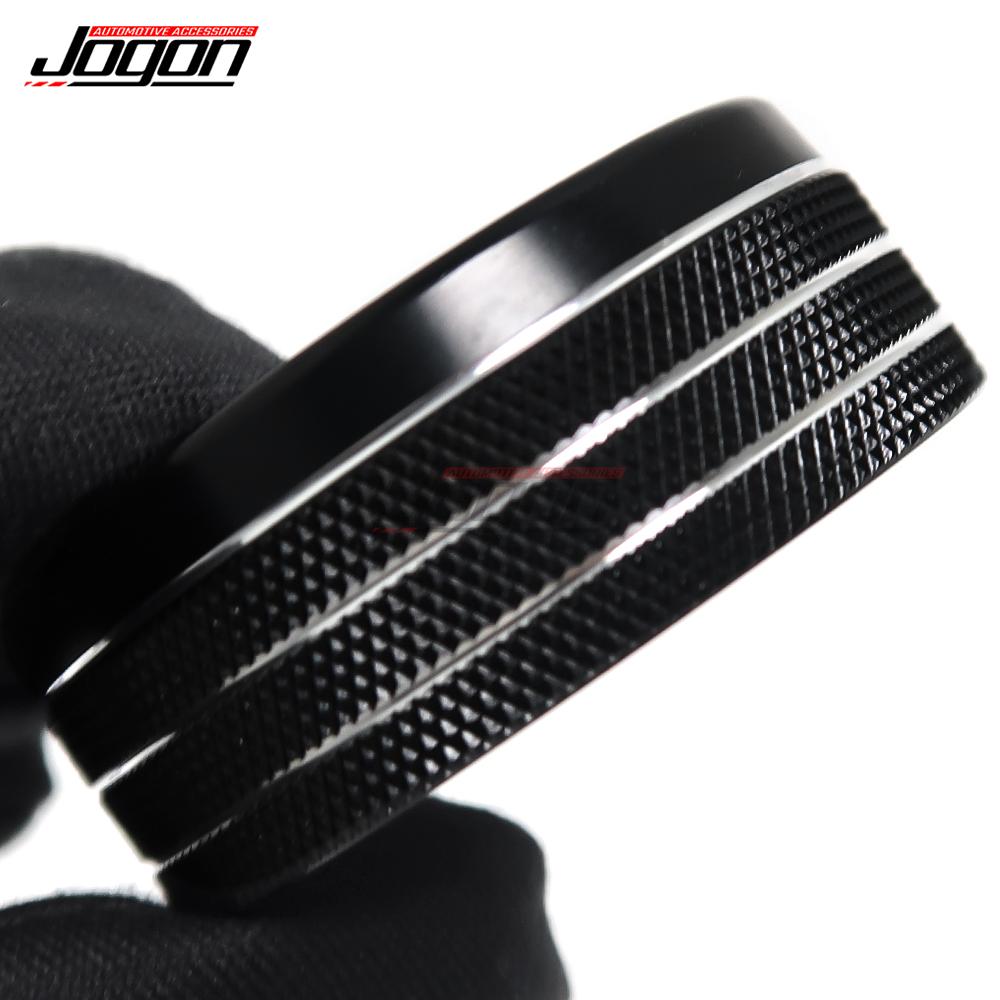3Pcs For Dodge Durango SRT GT 2014 2015 2016 2017 2018 2019 2020 Car Interior Volume AC Radio Switch Knob Button Cover Ring Trim OO1